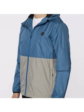 O'Neill Jacket Blue & Grey Nomadic Windbreaker Yourh XL sz 16 Like New Teen